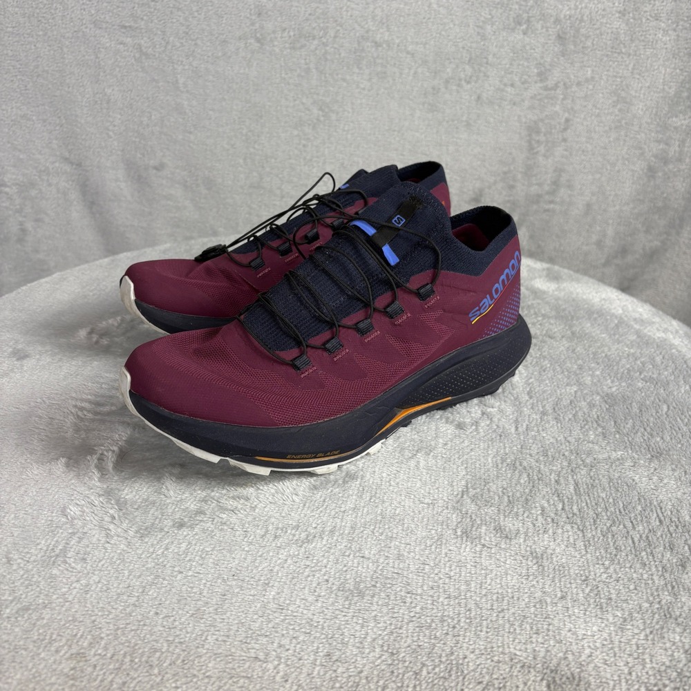 Salomon Trail Running Shoes Pulsar Trail Pro 9 Plum Energy Blade Sneakers